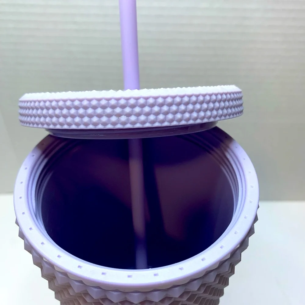 STARBUCKS /2021 Icy Lavender purple matte studded 24‎ OZ Venti Tumbler /New